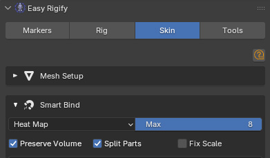 Smart Bind panel with Bind Method dropdown set to Heat Map